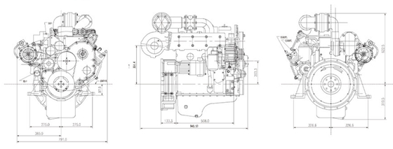De mechanische Pump Explosion Proof-Dieselmotor van het Motor70kw/95hp Gemeenschappelijke Spoor