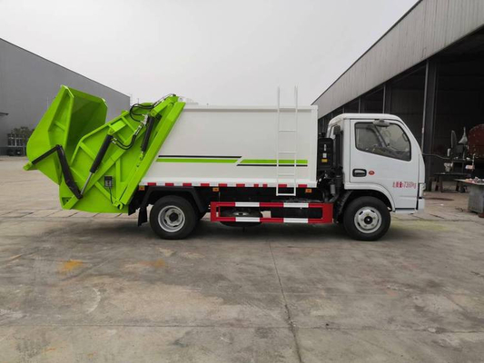 6m3 van het de Overdrachtvoertuig van de garbagecollectionvrachtwagen Vrachtwagen van de het Huisvuilpers de Vat Opgezette